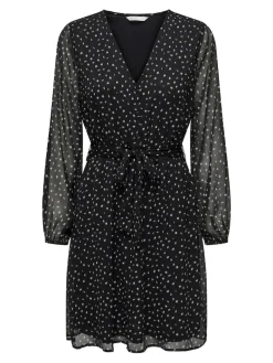 ONLCERA LIFE 3/4 SHORT DRESS WVN NOOS schwarz5