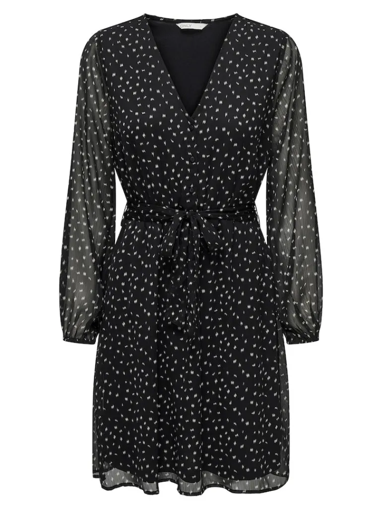 ONLCERA LIFE 3/4 SHORT DRESS WVN NOOS schwarz5