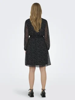 ONLCERA LIFE 3/4 SHORT DRESS WVN NOOS schwarz5