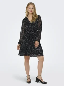 ONLCERA LIFE 3/4 SHORT DRESS WVN NOOS schwarz5