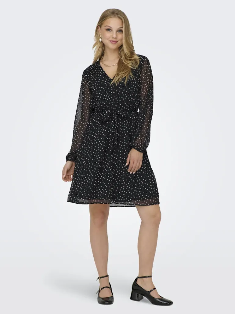 ONLCERA LIFE 3/4 SHORT DRESS WVN NOOS schwarz5