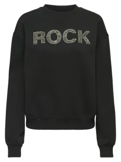 ONLCORA L/S O-NECK APPLICATION BOX SWT black