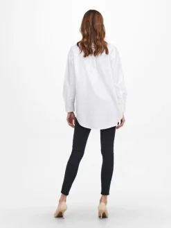 ONLCORINA LS LOOSE SHIRT WVN bright white