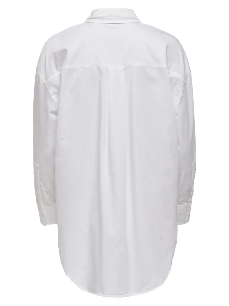ONLCORINA LS LOOSE SHIRT WVN bright white