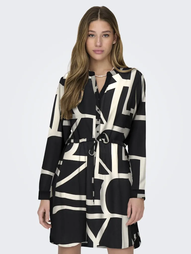 ONLCORY LIFE L/S V-NECK TUNIC WVN NOOS black
