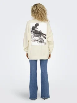 ONLDAZE L/S PARTY O-NECK SWT cloud dancer
