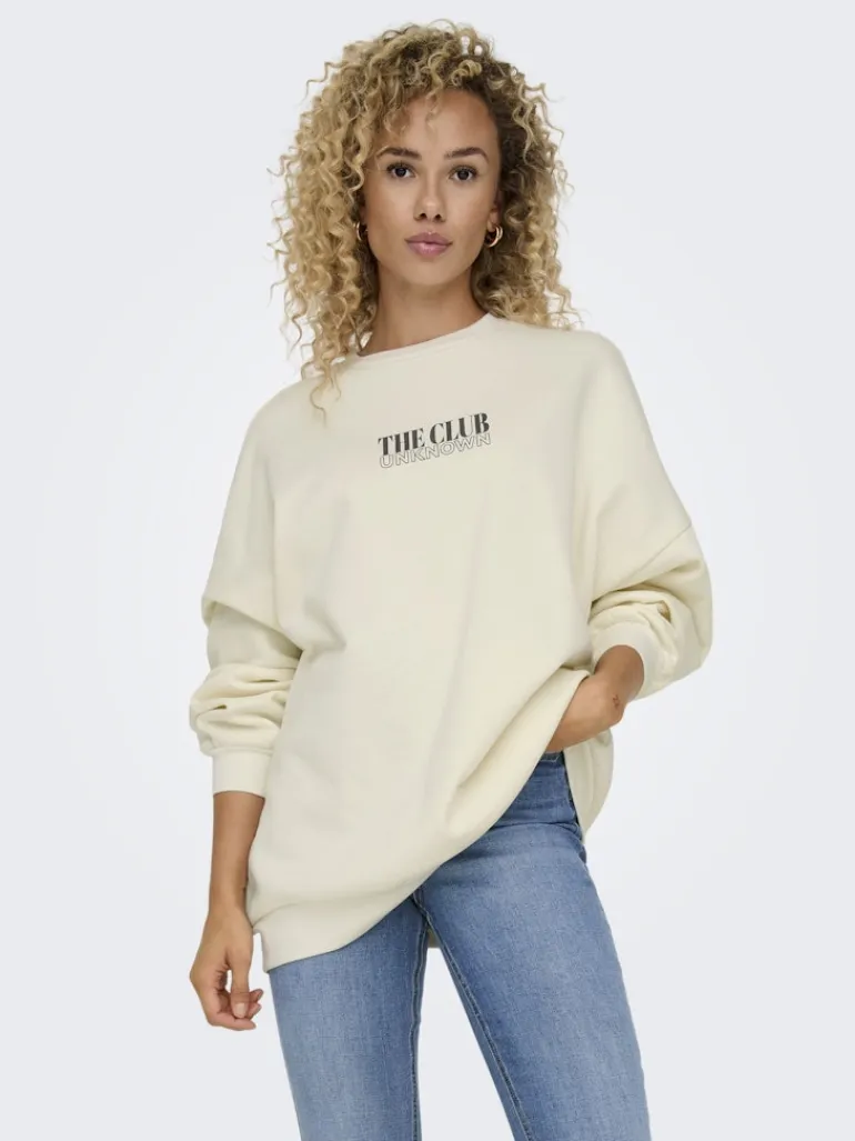 ONLDAZE L/S PARTY O-NECK SWT cloud dancer