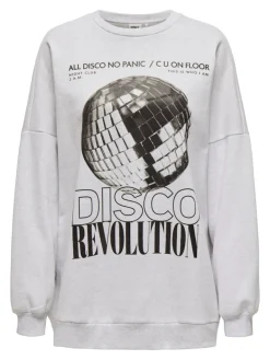 ONLDAZE L/S PARTY O-NECK SWT light grey melange