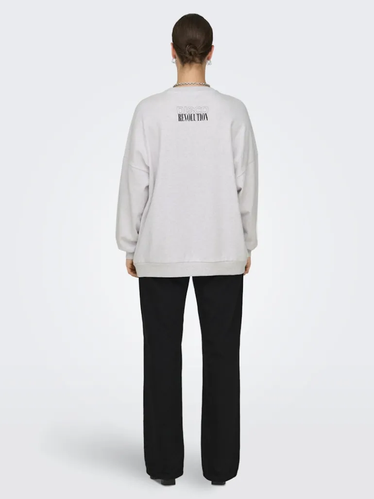 ONLDAZE L/S PARTY O-NECK SWT light grey melange
