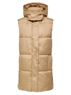 ONLDEMY PADDED WAISTCOAT OTW cuban sand