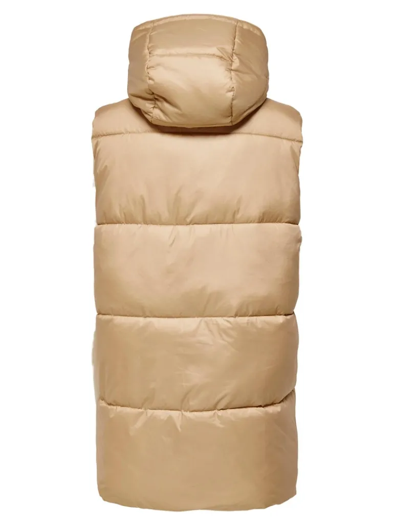 ONLDEMY PADDED WAISTCOAT OTW cuban sand