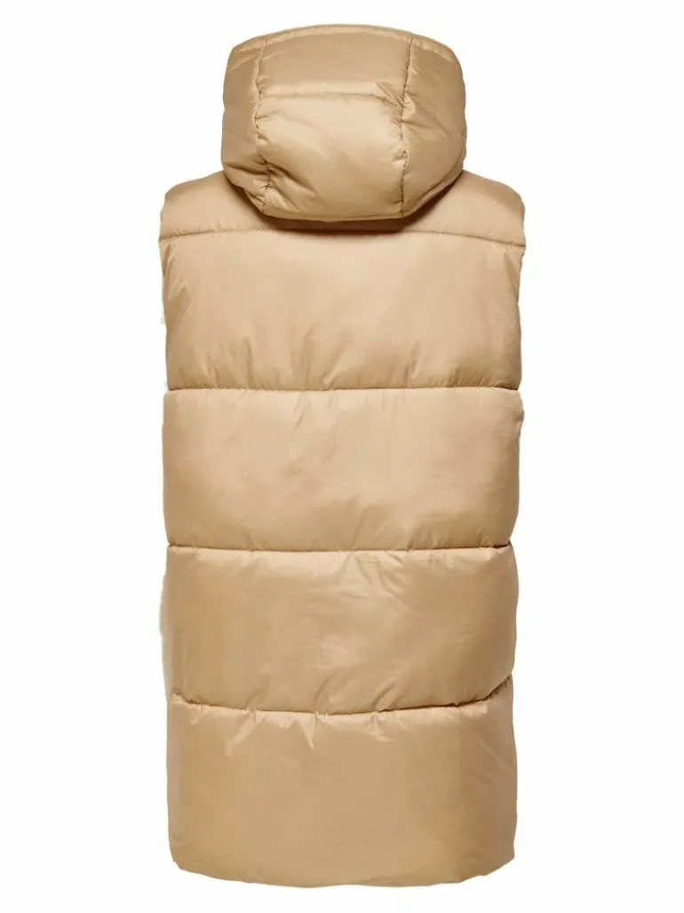 ONLDEMY PADDED WAISTCOAT OTW cuban sand