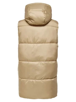 ONLDEMY PADDED WAISTCOAT OTW cuban sand