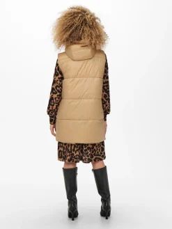 ONLDEMY PADDED WAISTCOAT OTW cuban sand