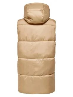 ONLDEMY PADDED WAISTCOAT OTW cuban sand