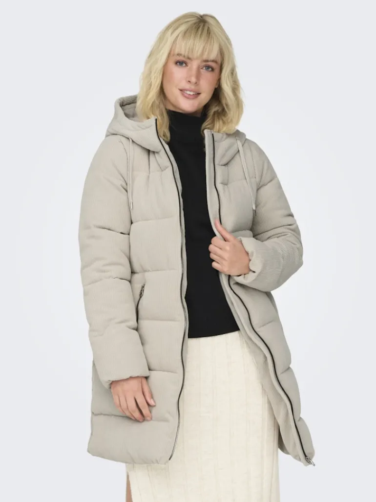 ONLDOLLY LONG CORDUROY PUFFER OTW moonstruck