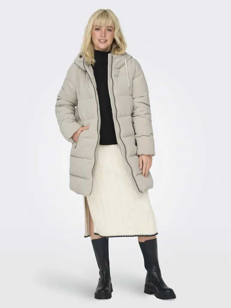 ONLDOLLY LONG CORDUROY PUFFER OTW moonstruck