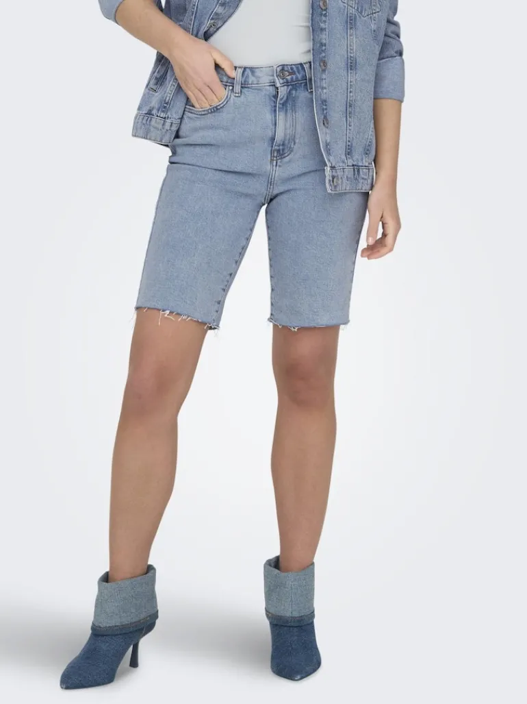 ONLEMILY HW LONG DNM SHORTS CRO741 NOOS light blue denim