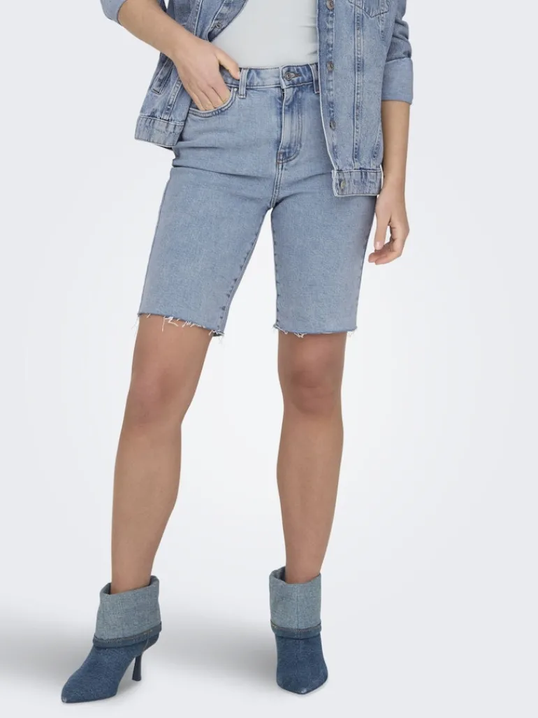ONLEMILY HW LONG DNM SHORTS CRO741 NOOS light blue denim
