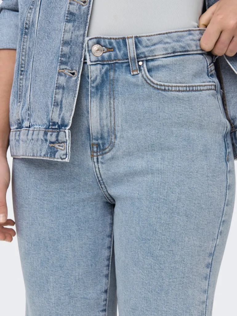 ONLEMILY HW LONG DNM SHORTS CRO741 NOOS light blue denim