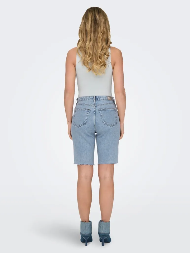 ONLEMILY HW LONG DNM SHORTS CRO741 NOOS light blue denim