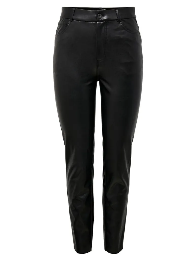 ONLEMILY HW ST ANK FAUX LEATHER PNT NOOS black