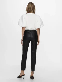 ONLEMILY HW ST ANK FAUX LEATHER PNT NOOS black