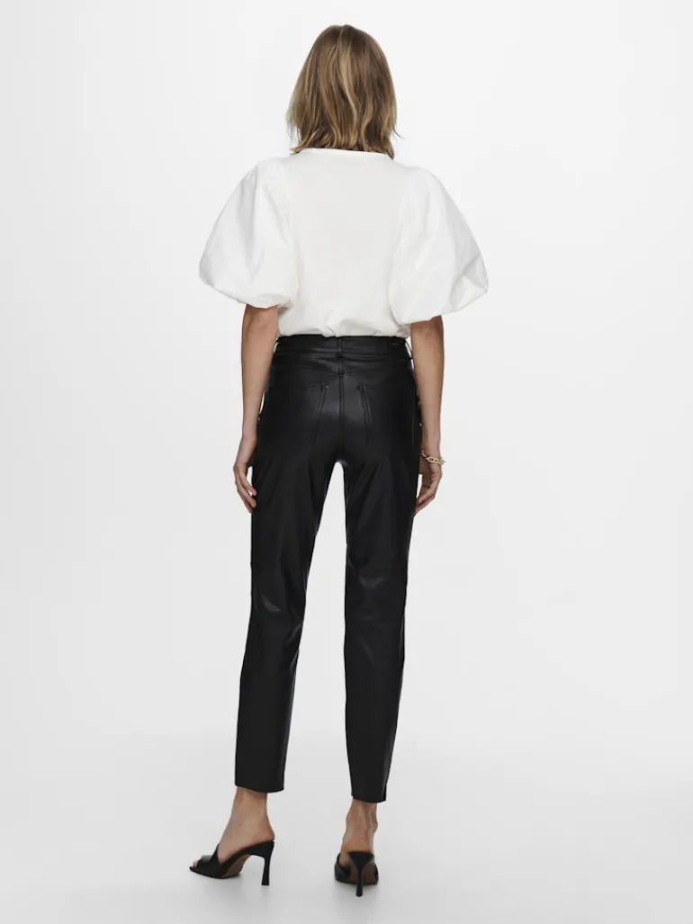 ONLEMILY HW ST ANK FAUX LEATHER PNT NOOS black