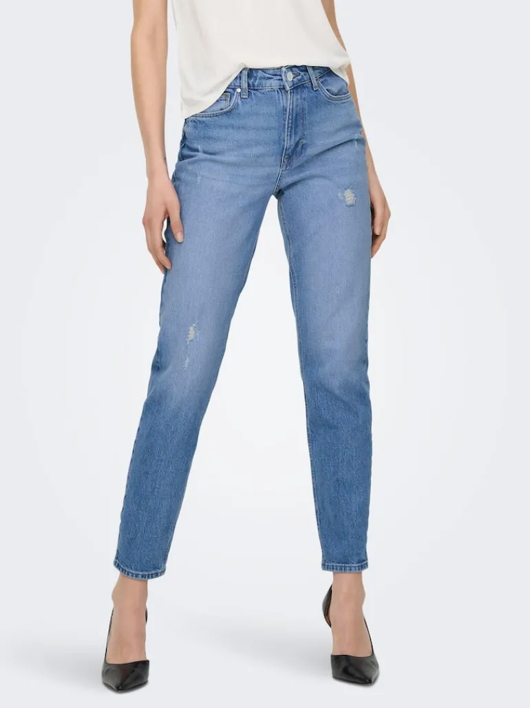 ONLEMILY HW STR ANK DST DNM REA697 NOOS light blue denim