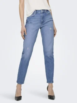 ONLEMILY HW STR ANK DST DNM REA697 NOOS light blue denim