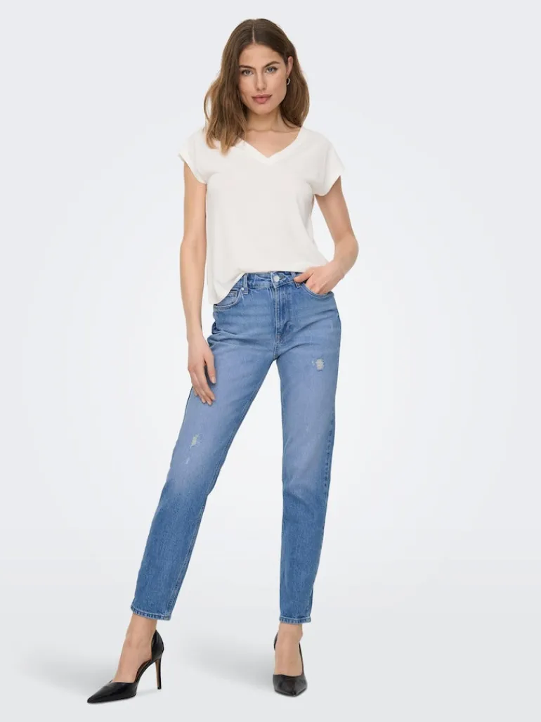 ONLEMILY HW STR ANK DST DNM REA697 NOOS light blue denim