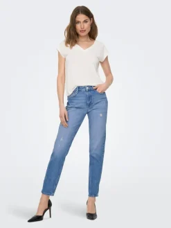 ONLEMILY HW STR ANK DST DNM REA697 NOOS light blue denim