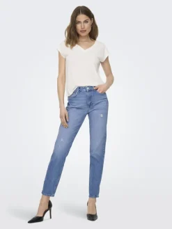 ONLEMILY HW STR ANK DST DNM REA697 NOOS light blue denim