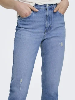 ONLEMILY HW STR ANK DST DNM REA697 NOOS light blue denim