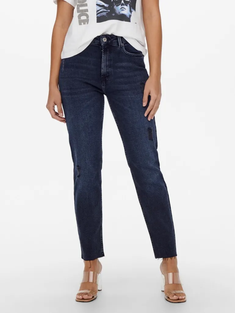 ONLEMILY HW ST RW CR AK MAE546 NOOS blue black denim