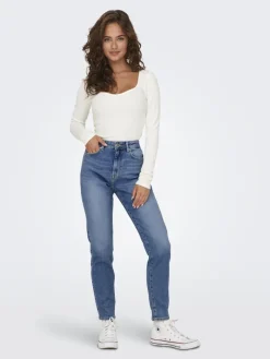 ONLEMILY STRETCH HW ST AK DNM CRO571NOOS medium blue denim