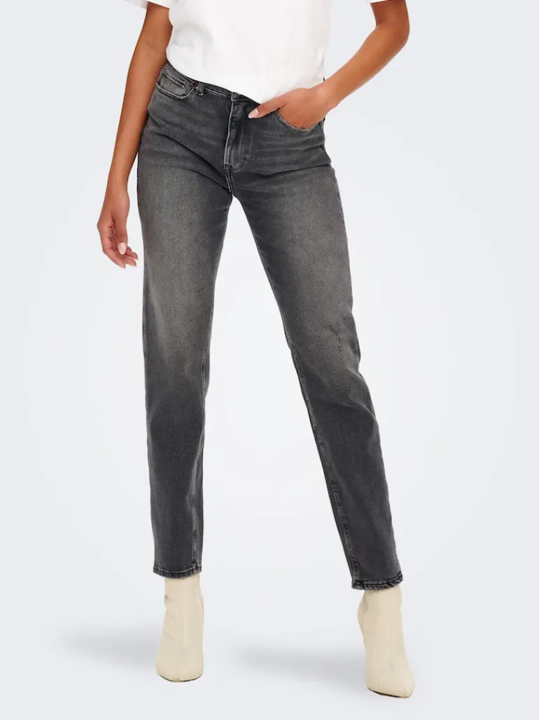 ONLEMILY STRETCH HW ST ANK CRO614 NOOS dark grey denim