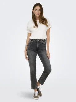 ONLEMILY STRETCH HW ST ANK CRO614 NOOS dark grey denim