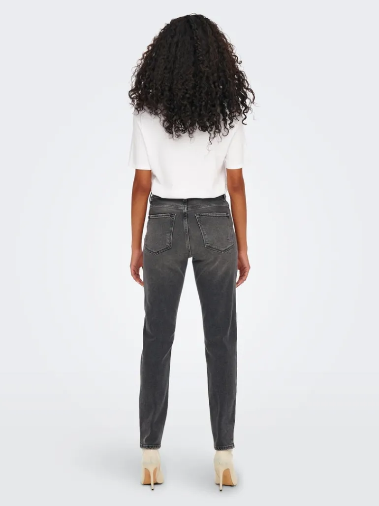 ONLEMILY STRETCH HW ST ANK CRO614 NOOS dark grey denim