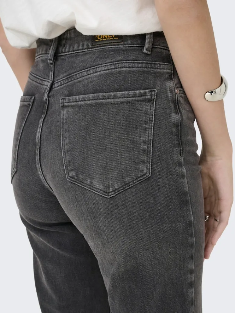 ONLEMILY STRETCH HW ST ANK CRO614 NOOS dark grey denim