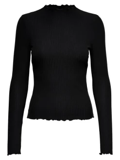 ONLEMMA L/S HIGH NECK TOP NOOS JRS schwarz