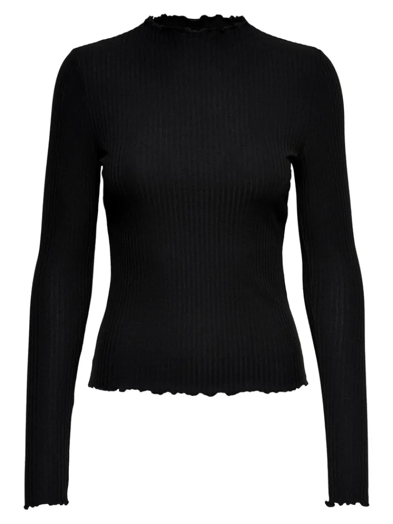 ONLEMMA L/S HIGH NECK TOP NOOS JRS schwarz
