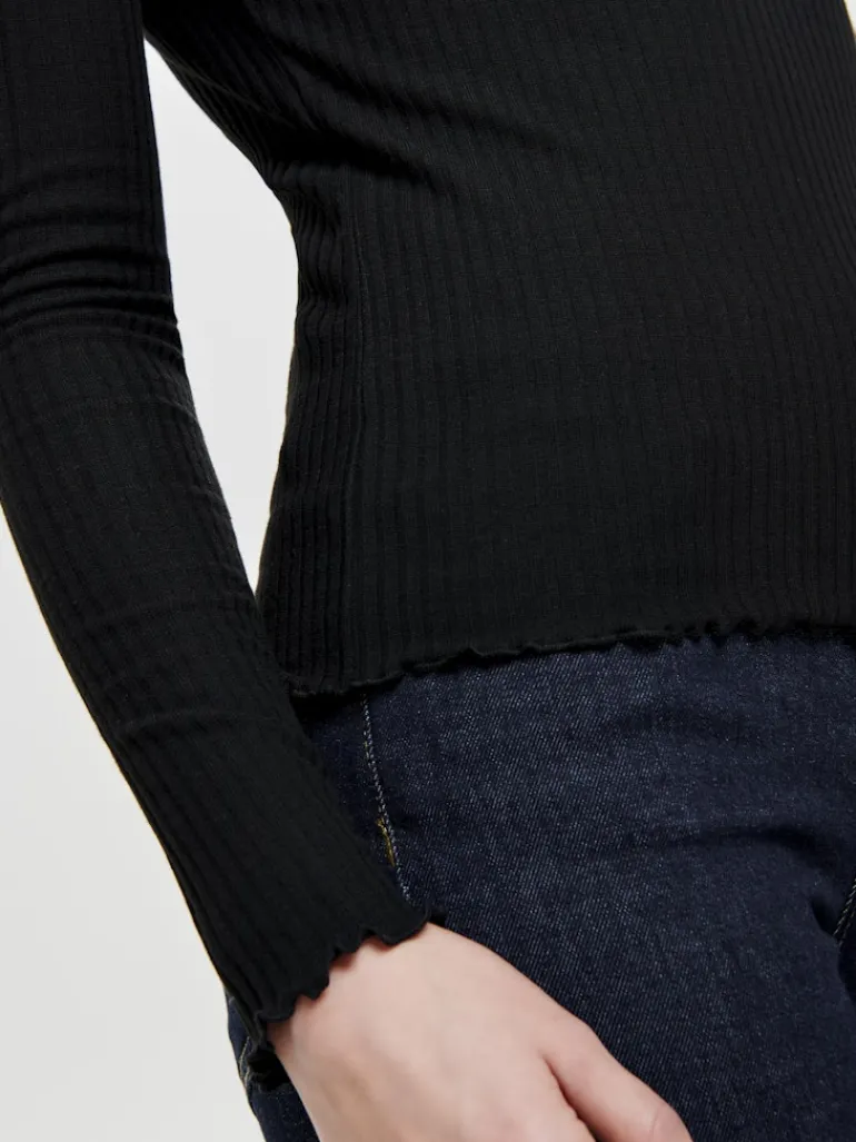 ONLEMMA L/S HIGH NECK TOP NOOS JRS schwarz