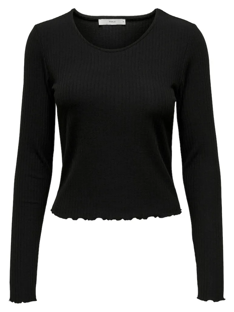 ONLEMMA L/S O-NECK SHORT TOP NOOS JRS black