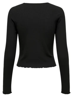ONLEMMA L/S O-NECK SHORT TOP NOOS JRS black