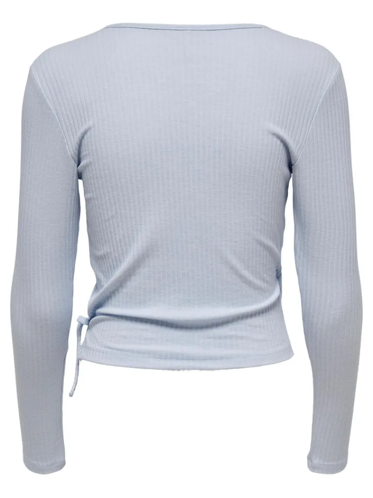 ONLEMMA L/S TIE WRAP TOP JRS halogen blue