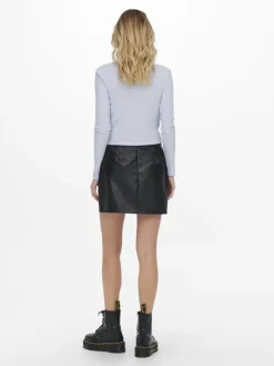 ONLEMMA L/S TIE WRAP TOP JRS halogen blue