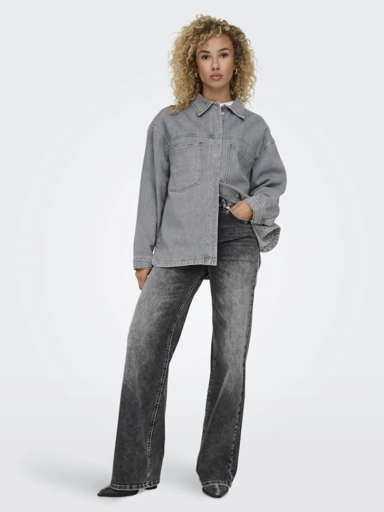 ONLEMMIE L/S SHIRT GREY DNM AZG NOOS medium grey denim
