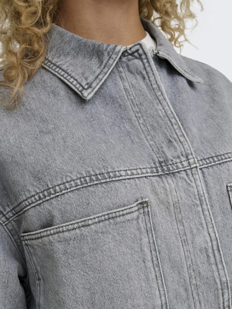 ONLEMMIE L/S SHIRT GREY DNM AZG NOOS medium grey denim