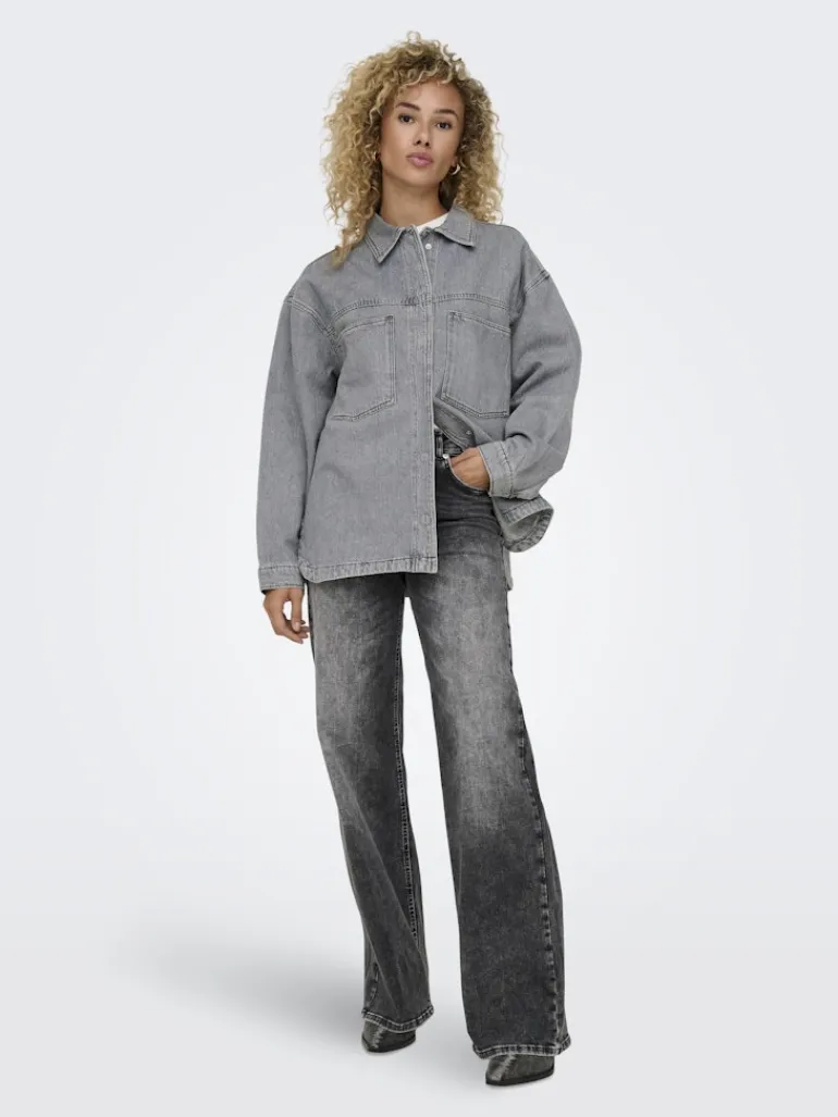 ONLEMMIE L/S SHIRT GREY DNM AZG NOOS medium grey denim
